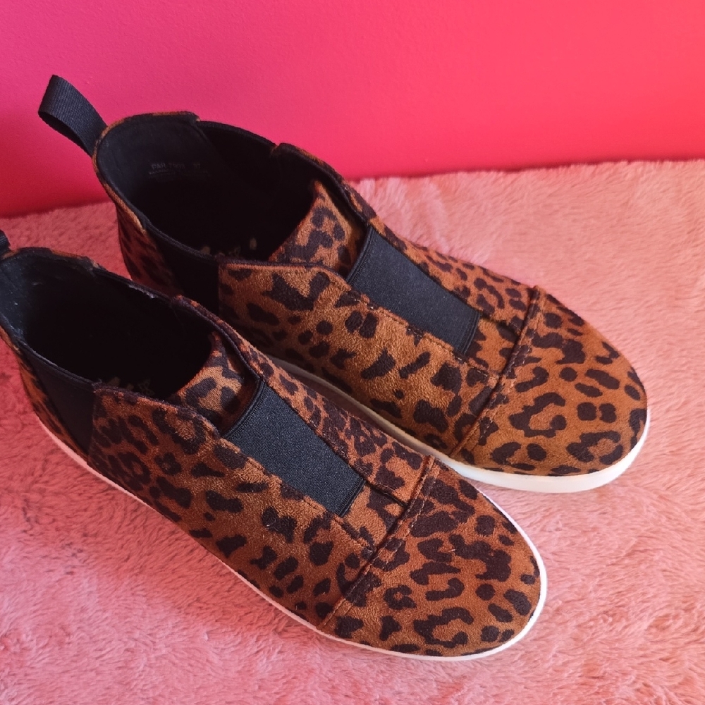 Alegria Leopard Print Ankle Boots